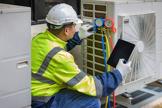 Professional Air Duct Cleaning technician working in Sabillasville, MD